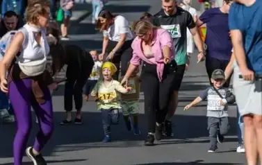XVIII Og&oacute;lnopolski Bieg Szlakiem 3 Wież - Owocowe Biegi Uliczne Dzieci i Młodzieży 114