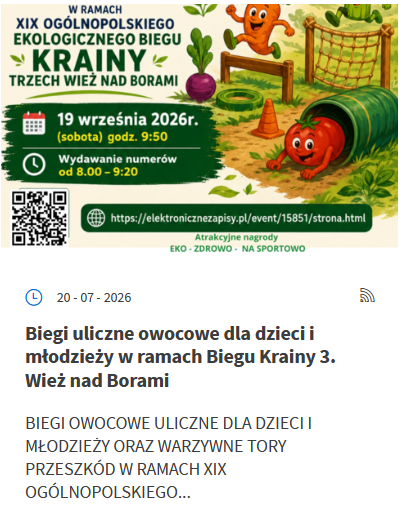 Owocowe biegi uliczne